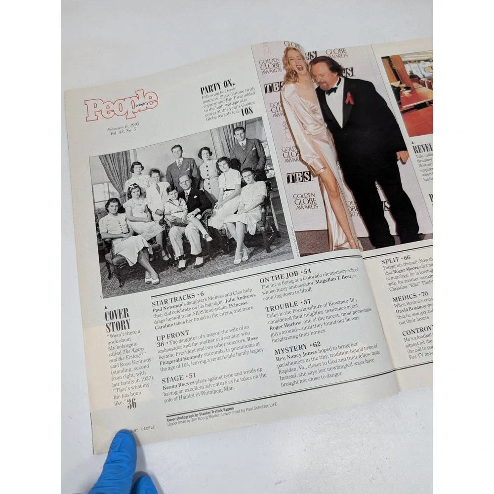 People Magazine February 6 1995 Rose Kennedy Death Trent Reznor‎ Keanu Reeves